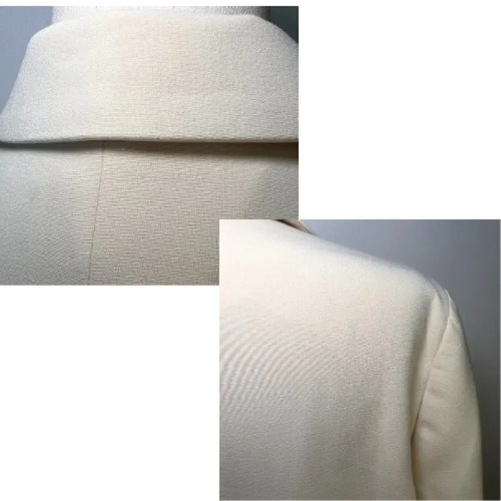 MO-KA Cream Beige Single-Breasted Relaxed Blazer Size M